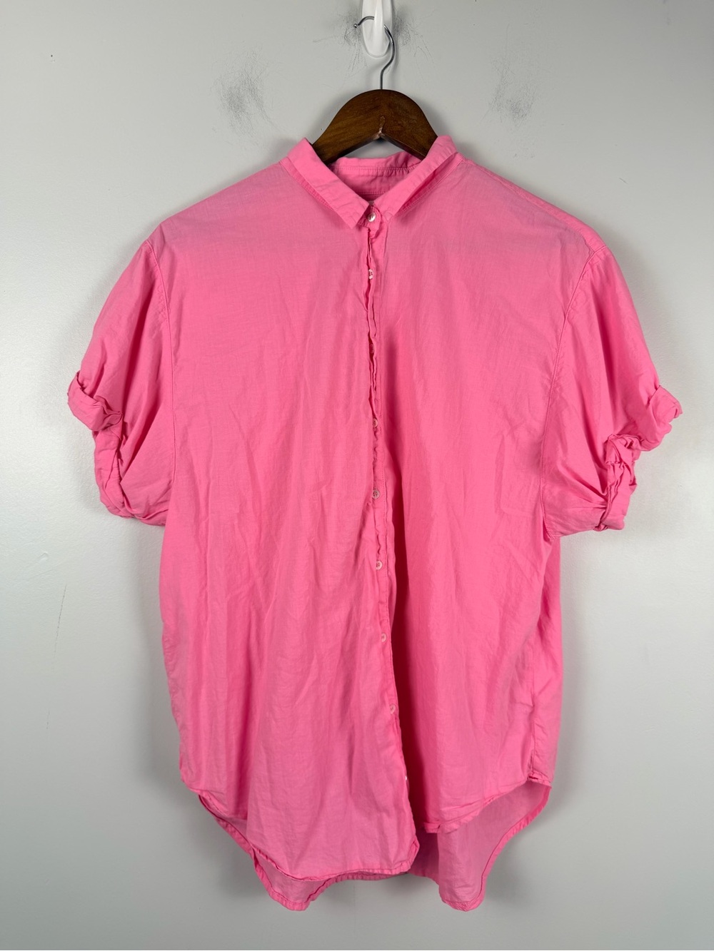 Xirena Channing shirt in hot pink size small - Picture 2 of 6